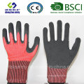 Cut Resistant Safety Work Glove   with Foam Latex  Coated   Safety Gloves